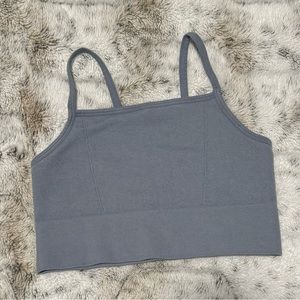 Fabletics women’s cloud seamless midi Bralette Small Blue